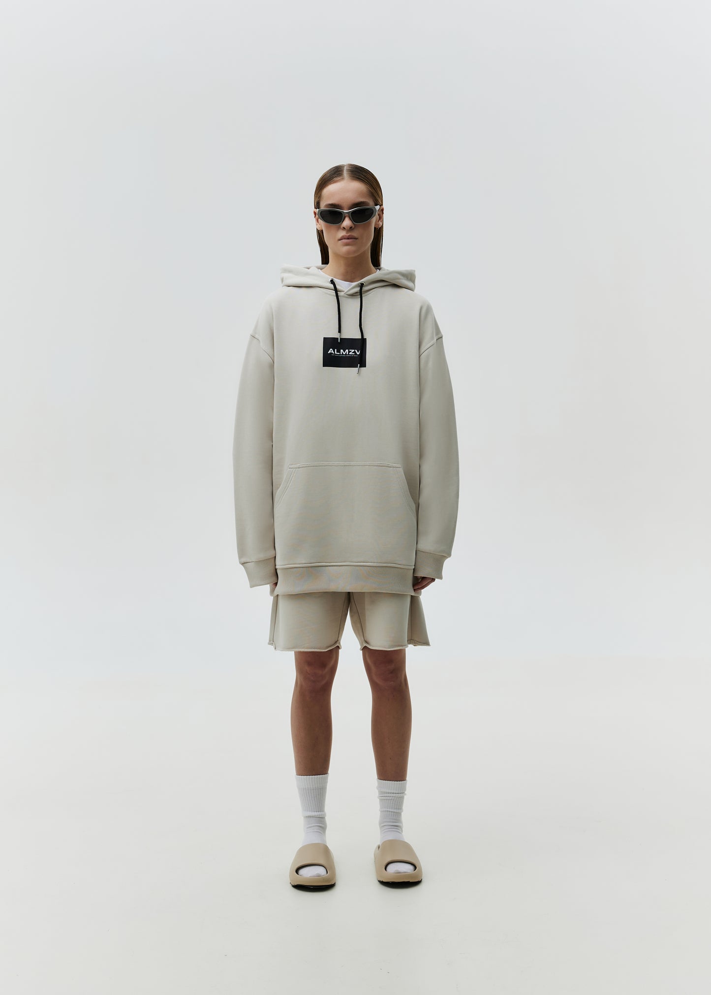 Hoodie Basic Taupe