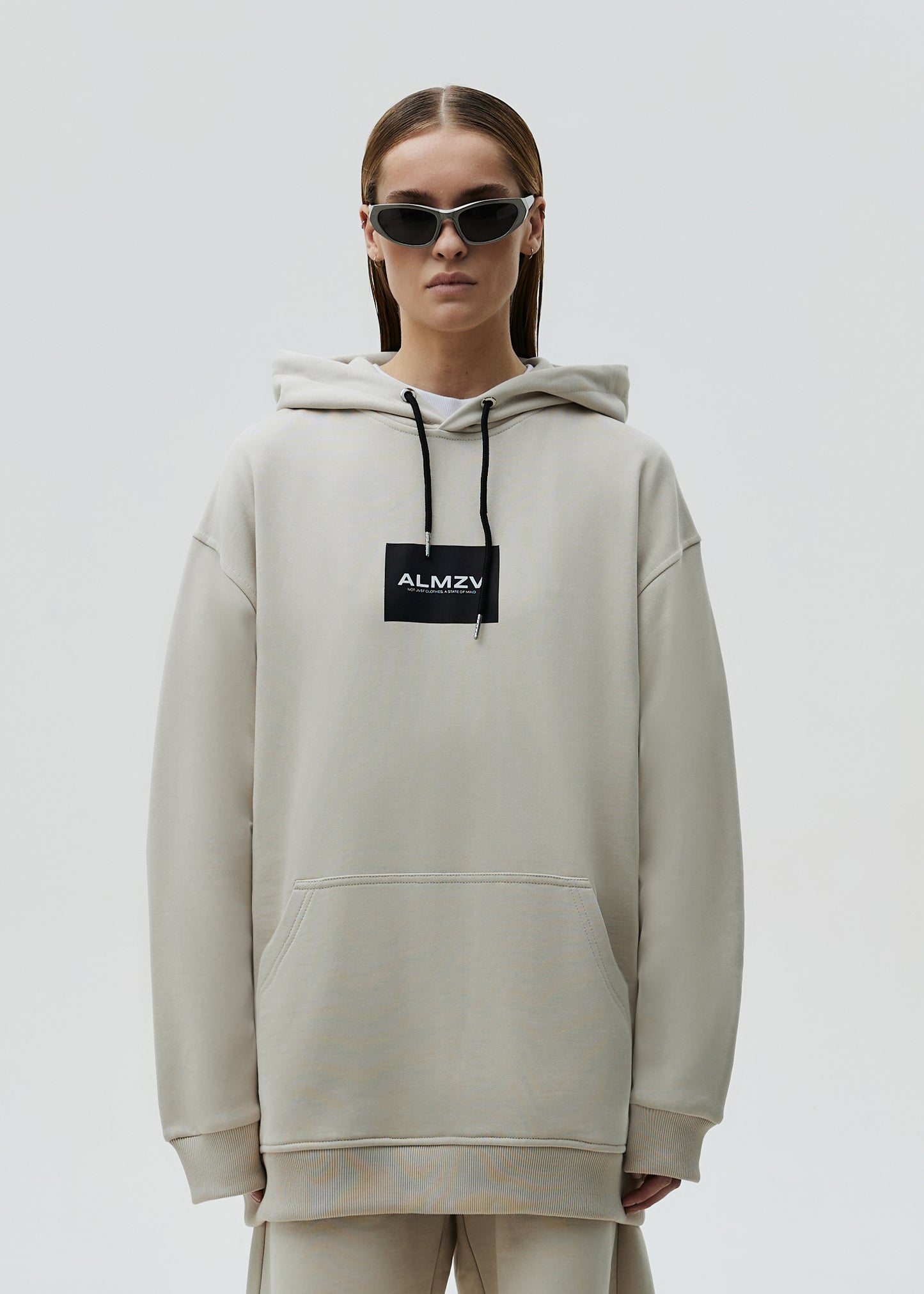 Hoodie Basic Taupe