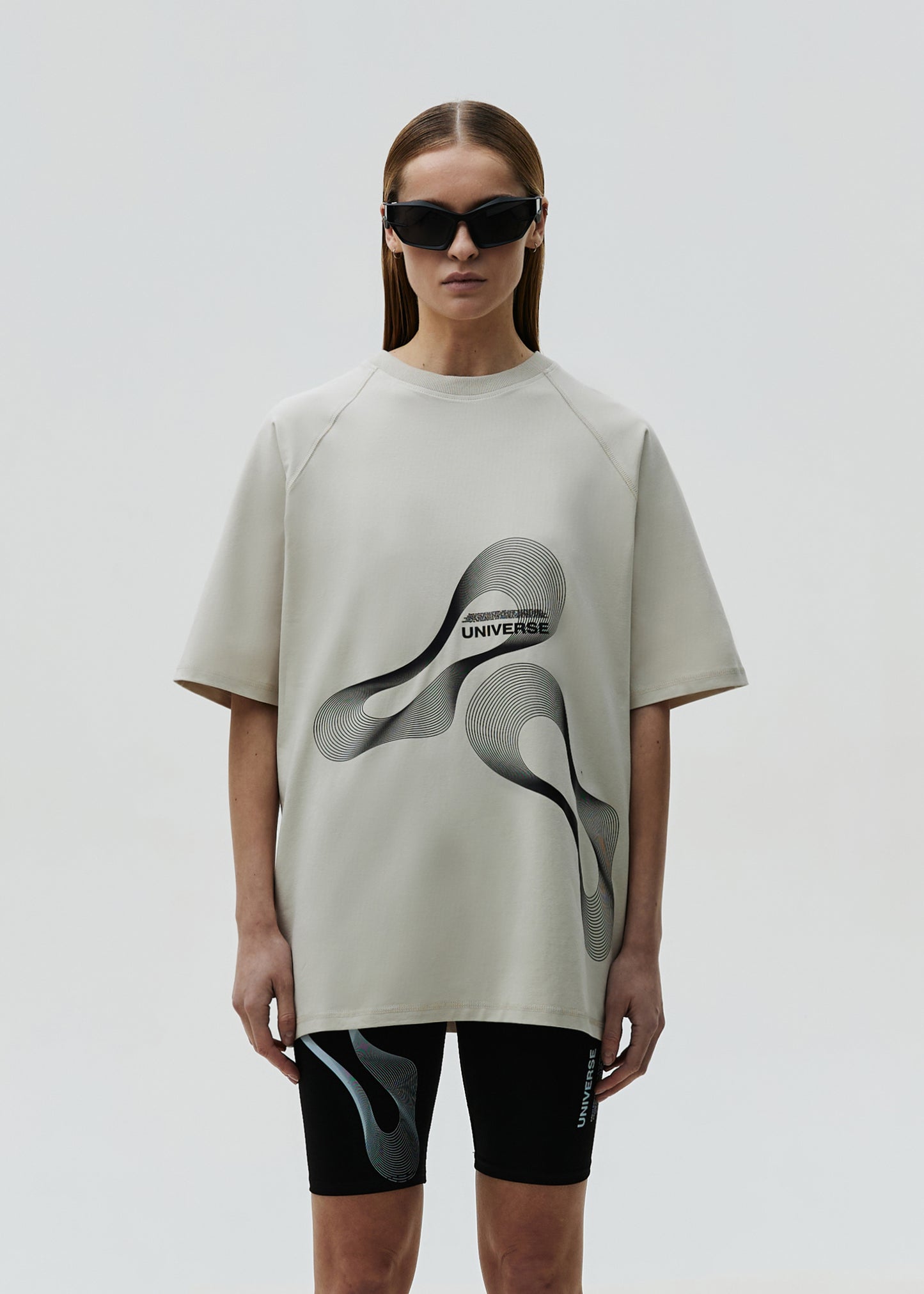 T-shirt Universe Taupe