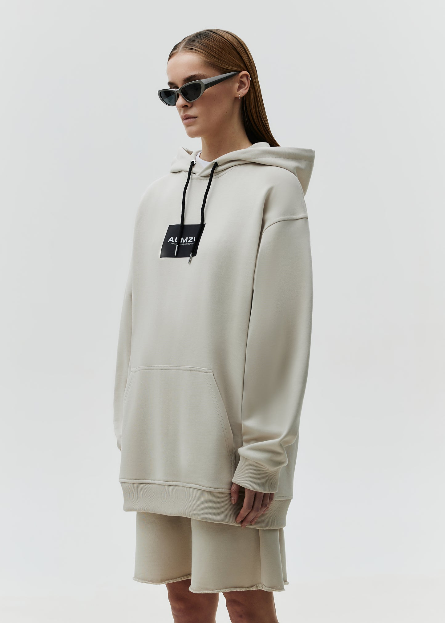Hoodie Basic Taupe