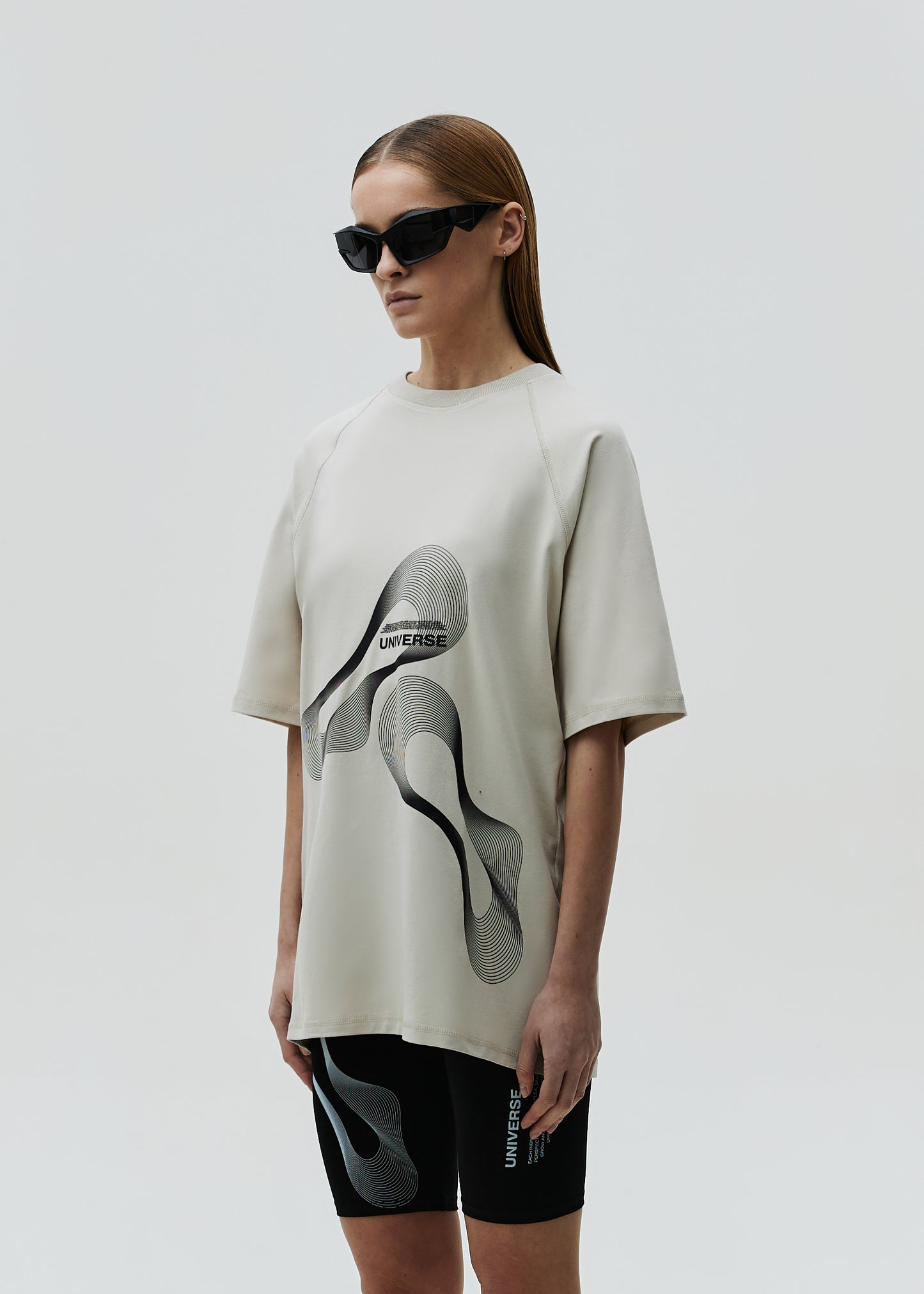 T-shirt Universe Taupe