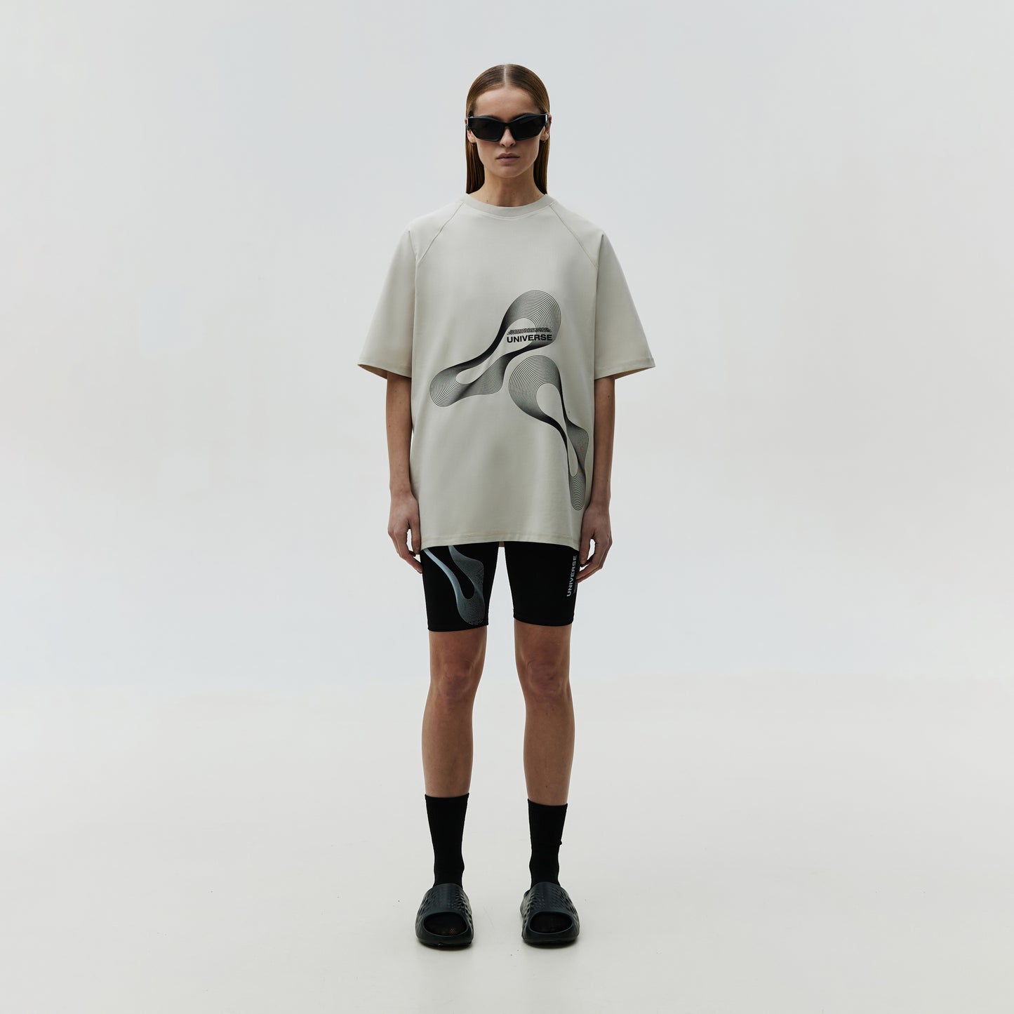 T-shirt Universe Taupe