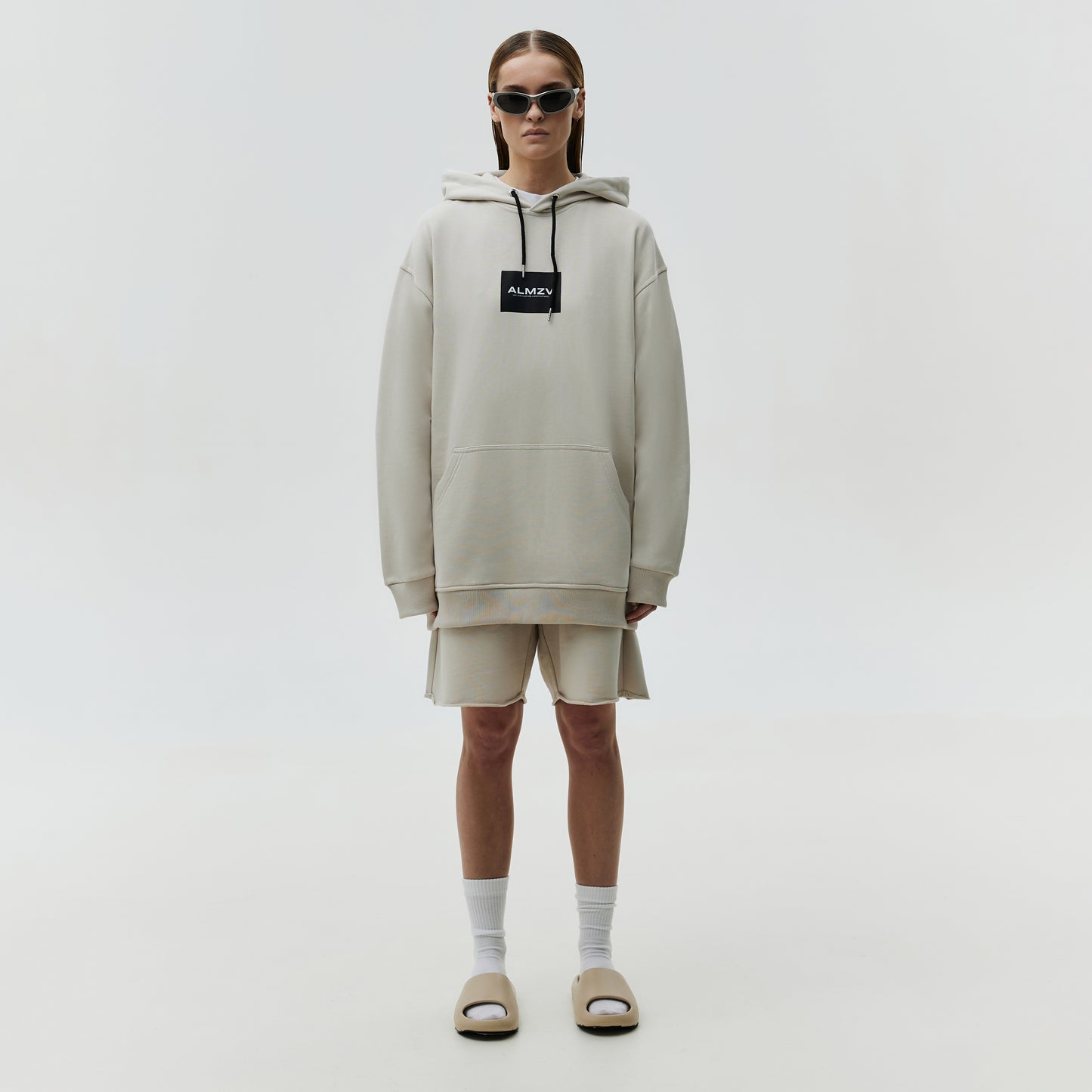 Hoodie Basic Taupe