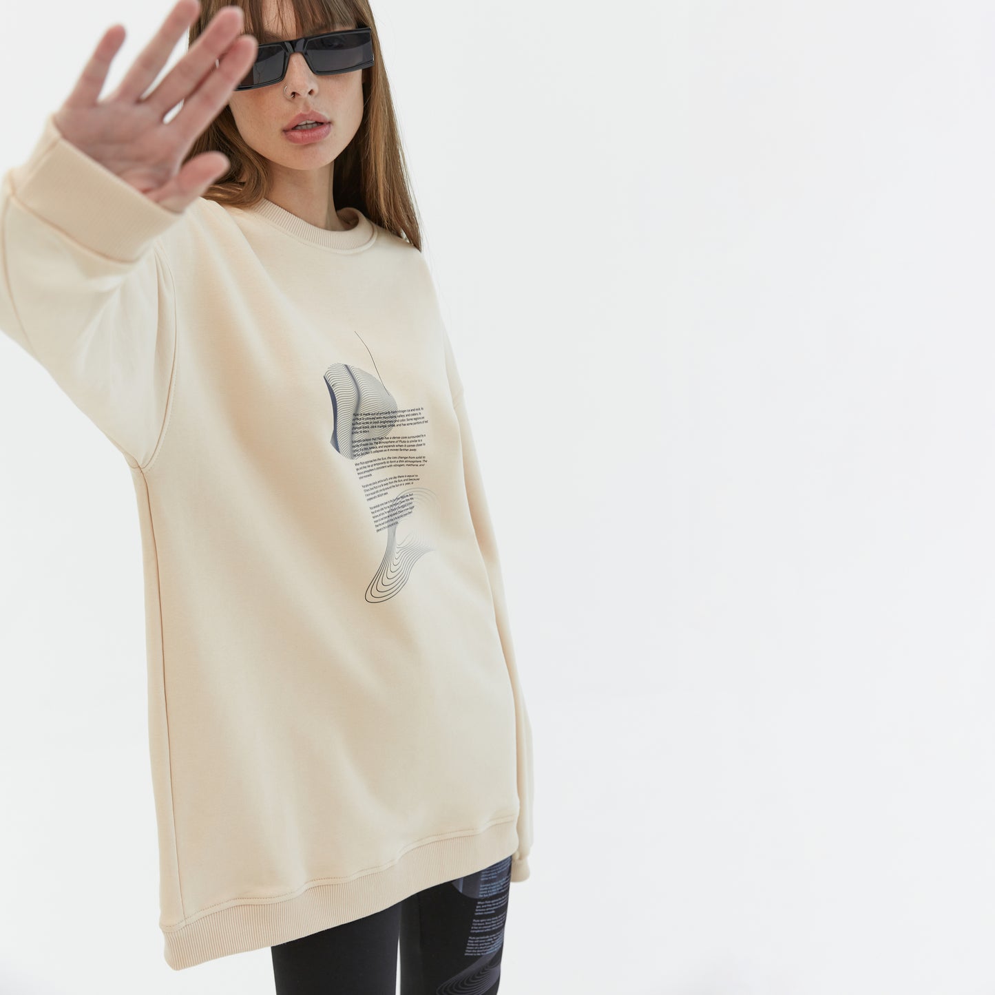 Sweatshirt Pluto Beige