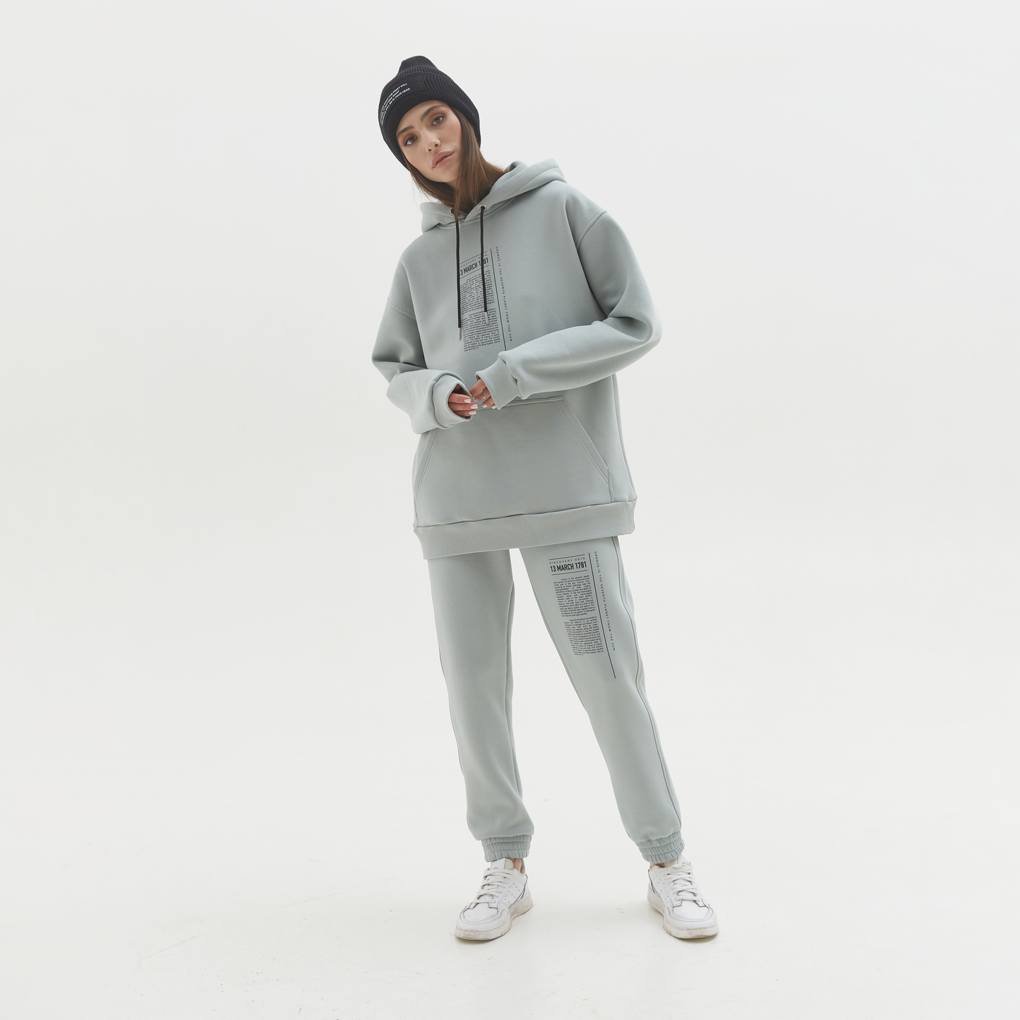 Hoodie Uranus Gray-olive