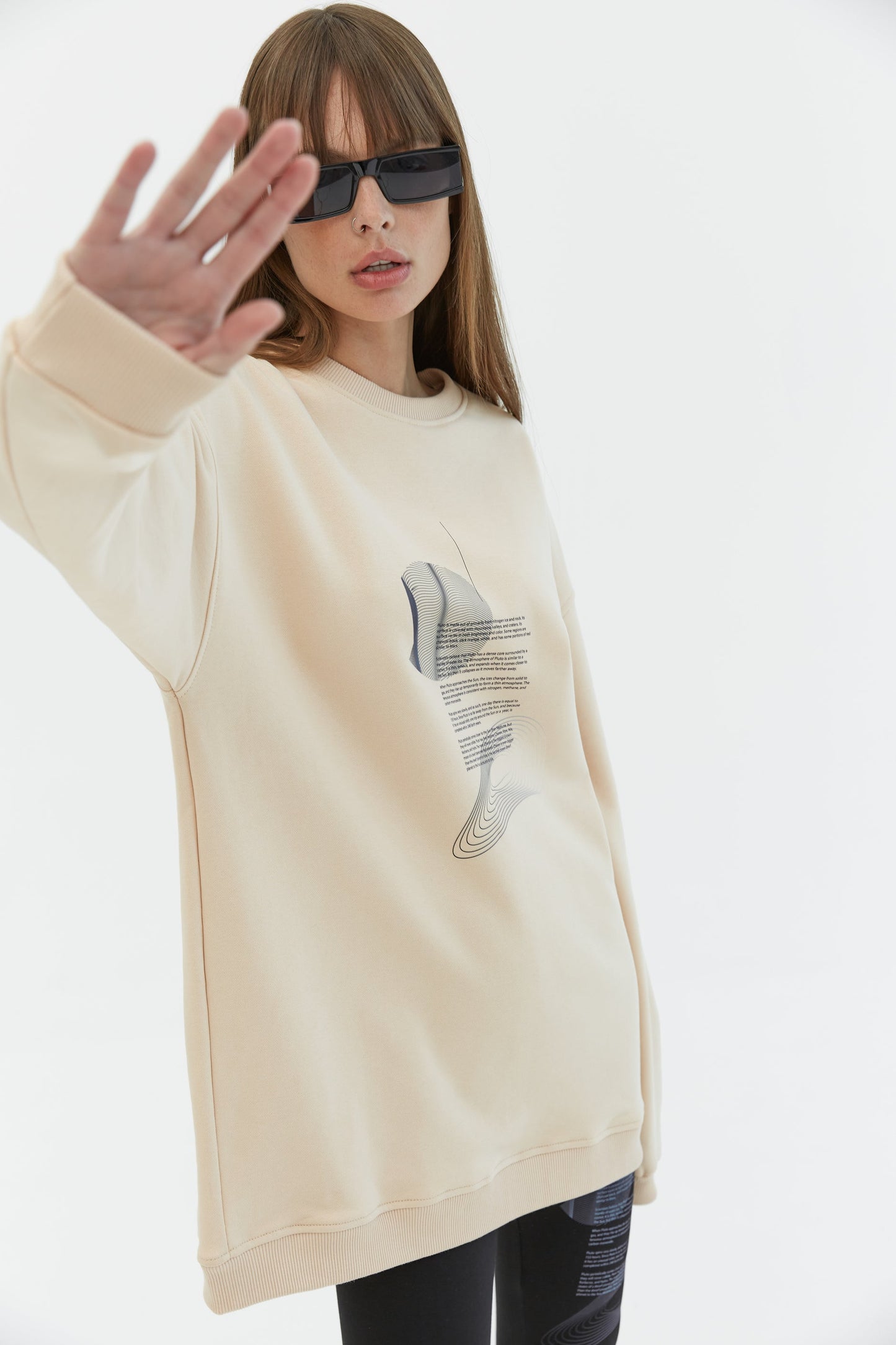Sweatshirt Pluto Beige