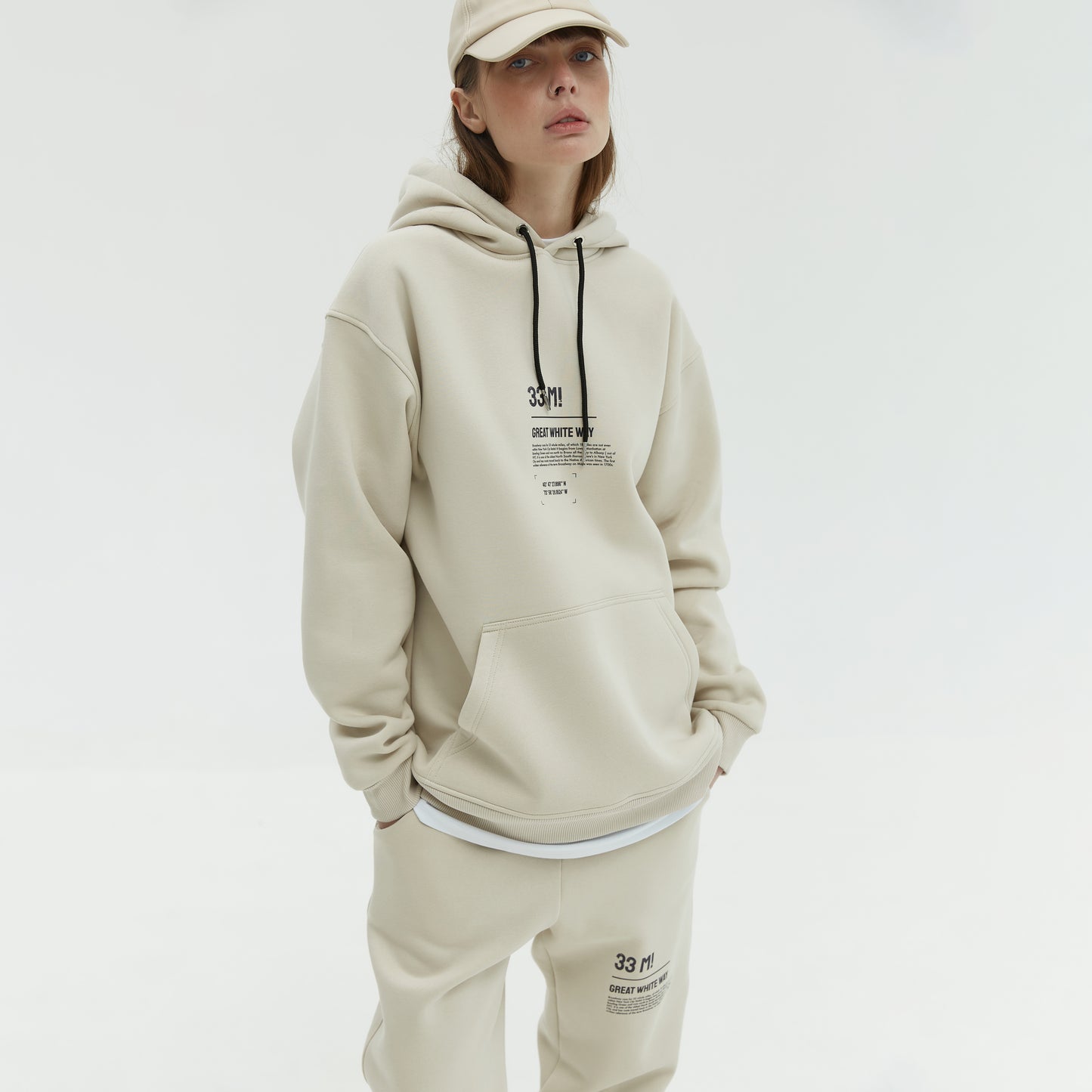 Hoodie Broadway Taupe