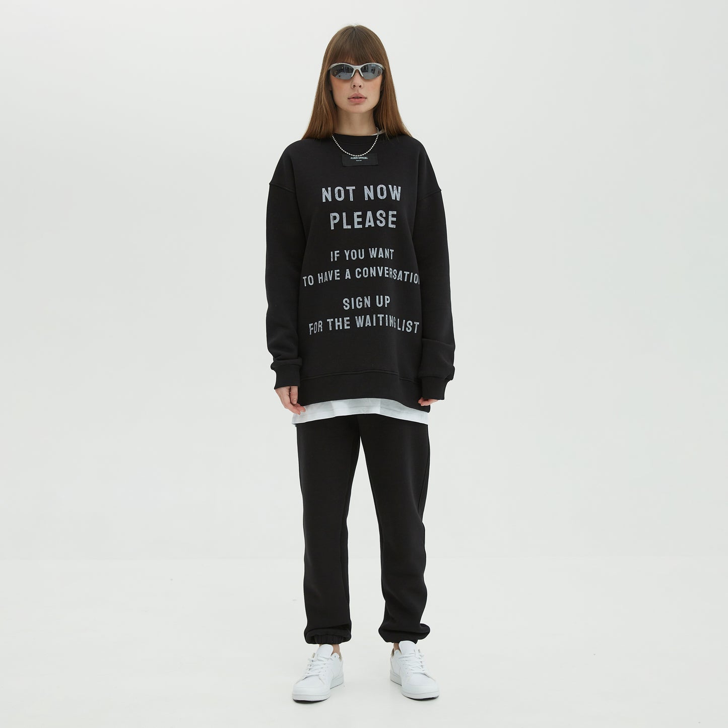 Sweatshirt No Comments Black