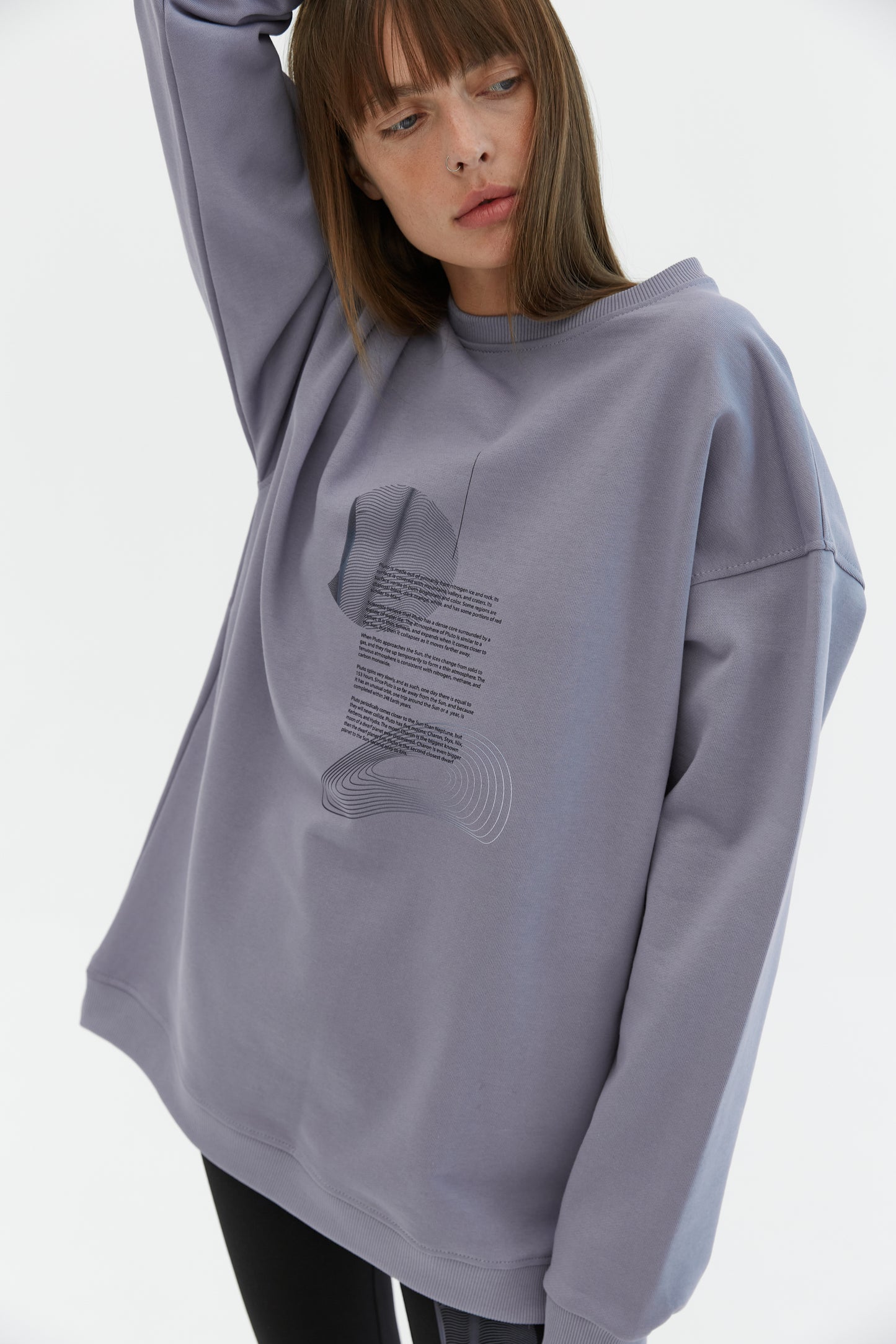 Sweatshirt Pluto Gray-violet