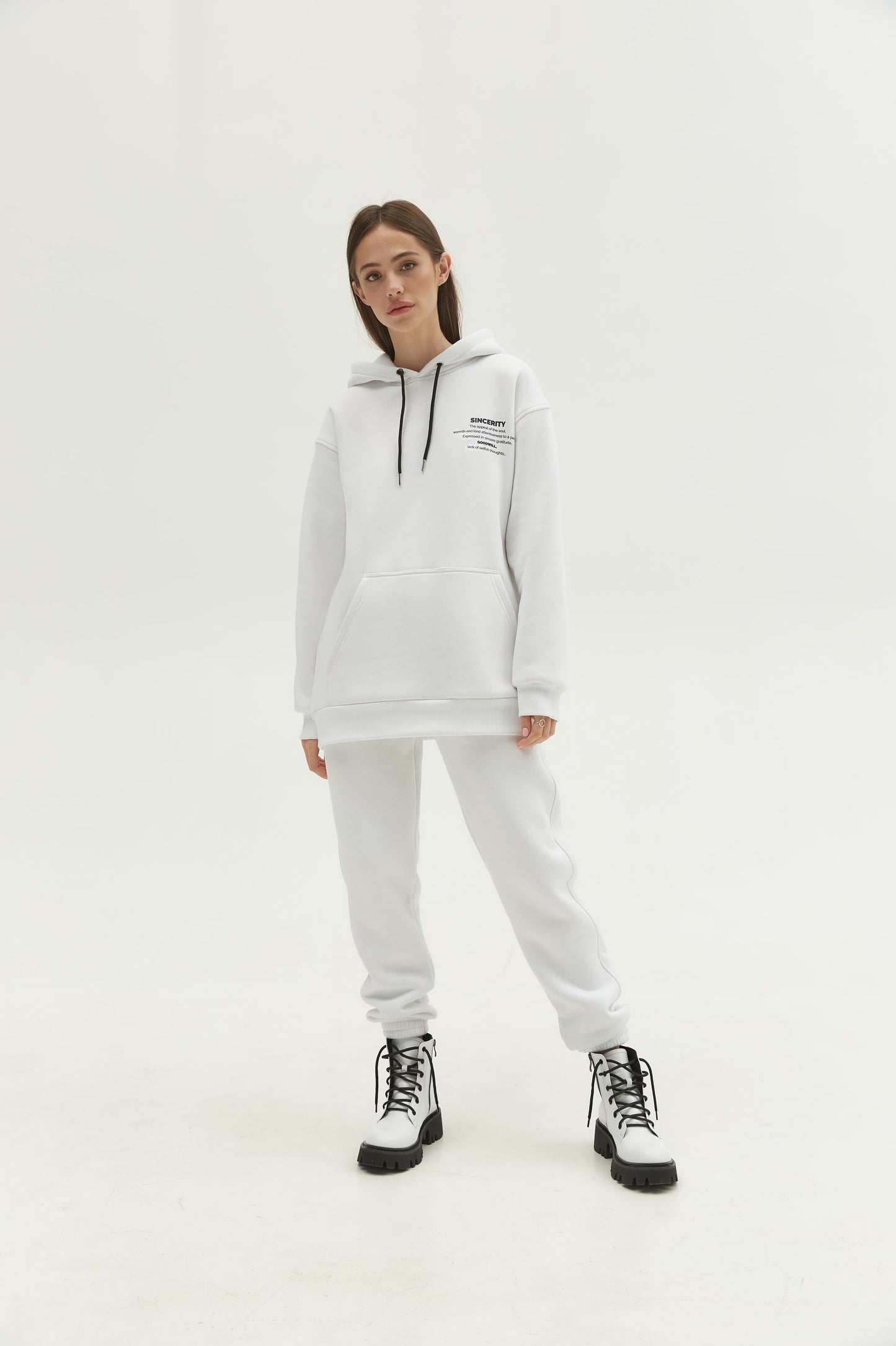 Hoodie Budda White