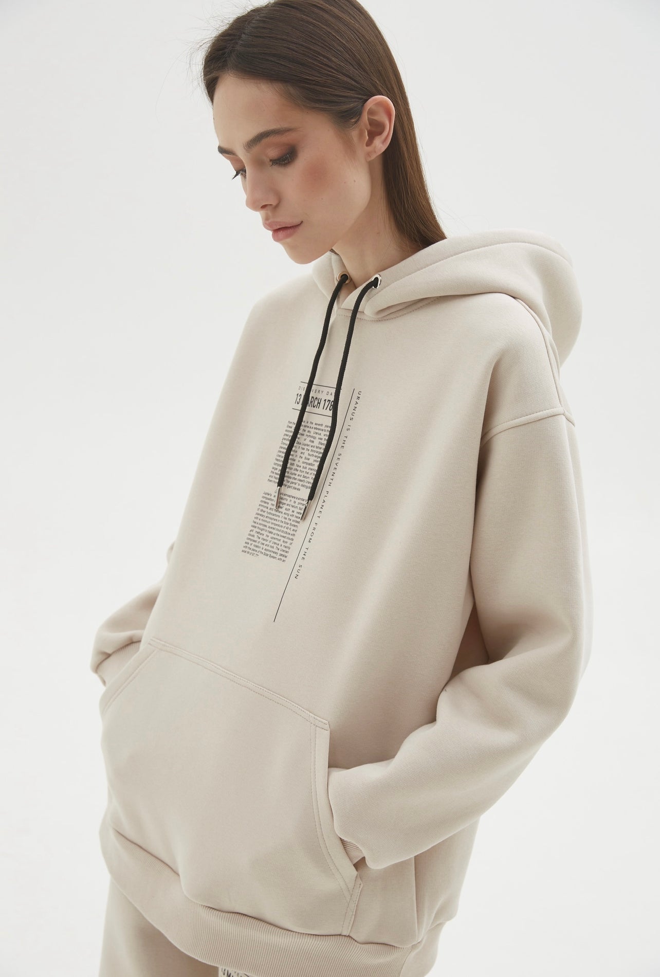 Hoodie Uranus Beige