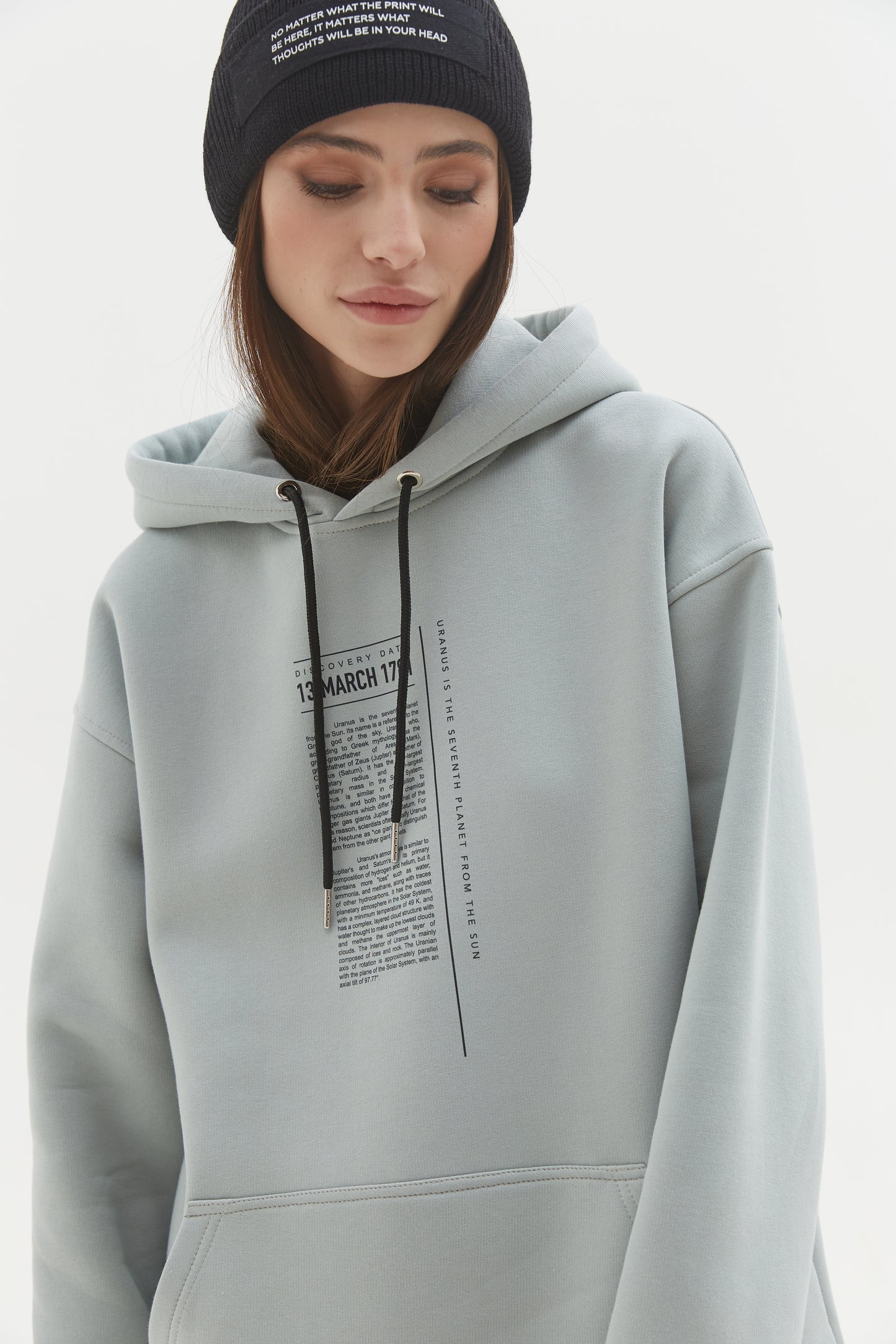 Hoodie Uranus Gray-olive