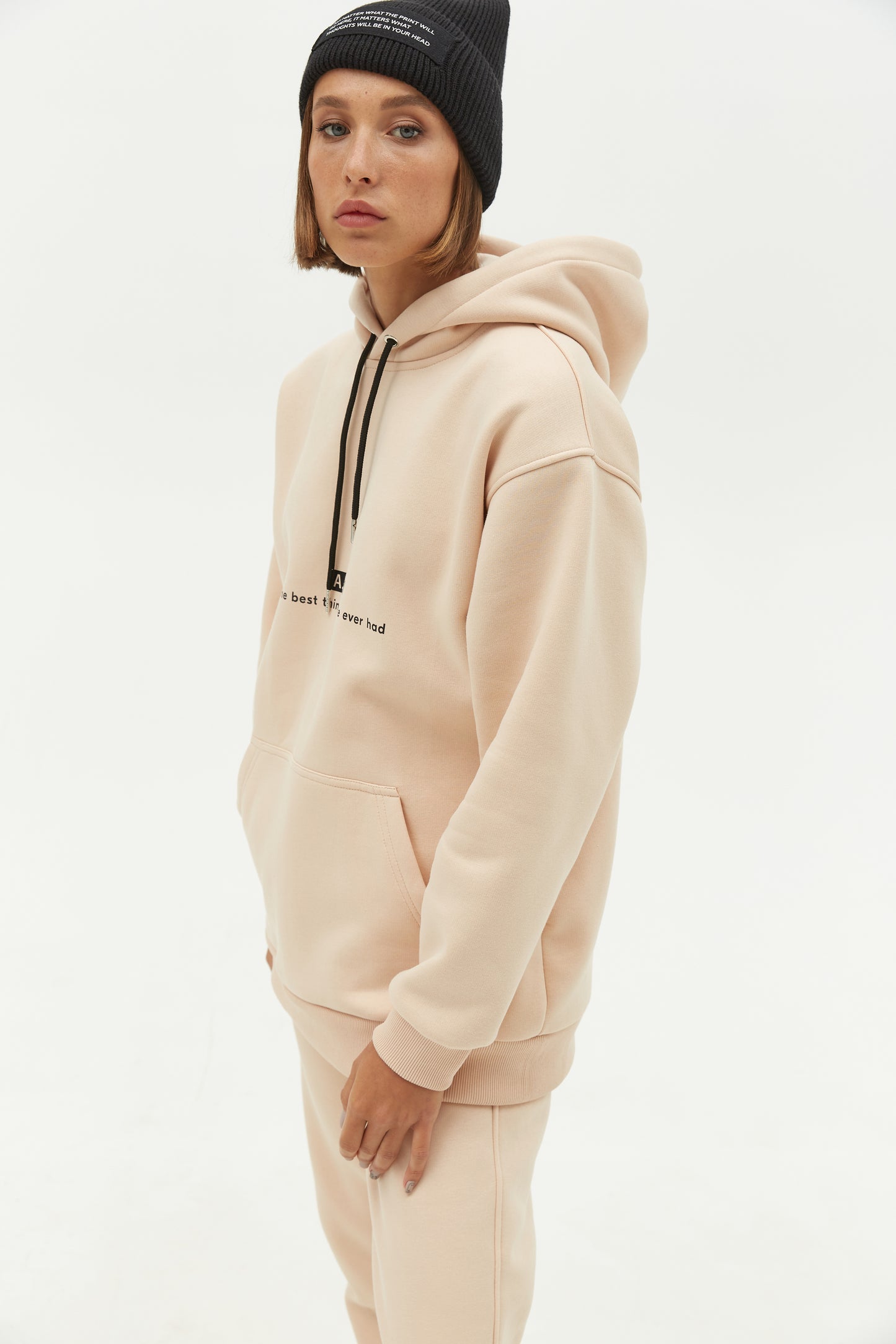 Hoodie Personality Beige
