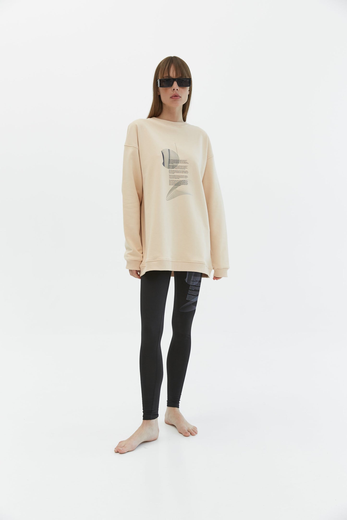 Sweatshirt Pluto Beige