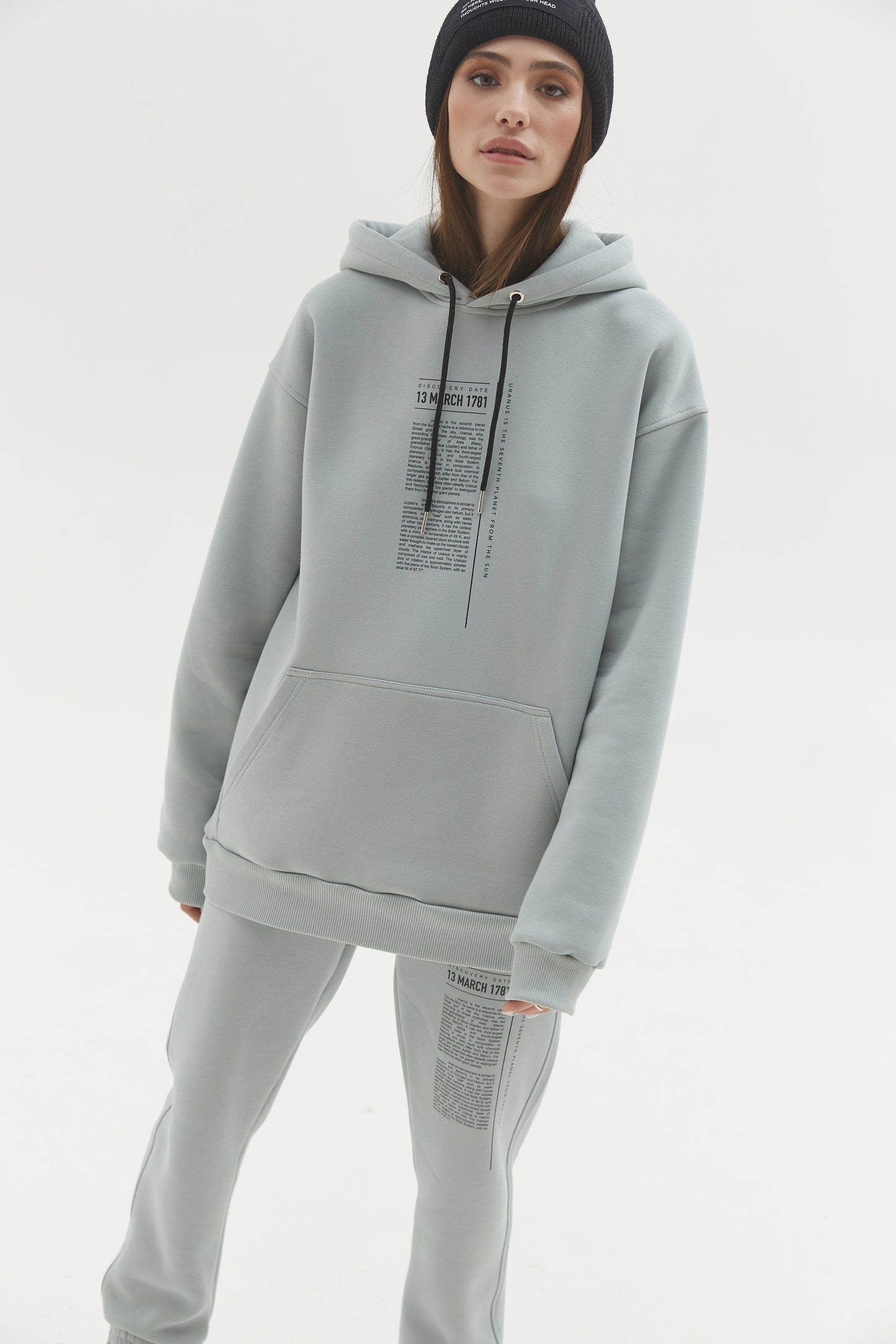 Hoodie Uranus Gray-olive
