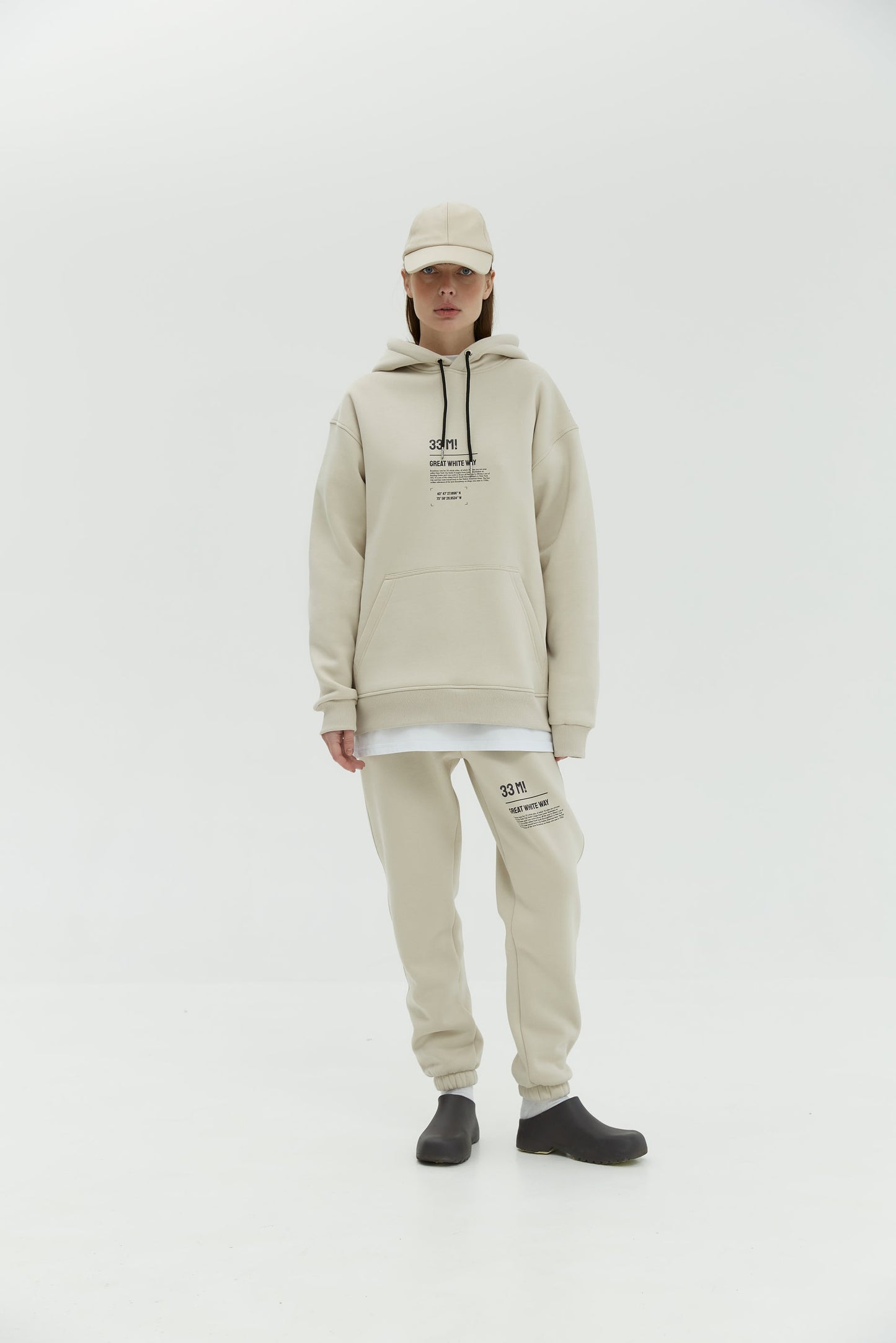 Hoodie Broadway Taupe