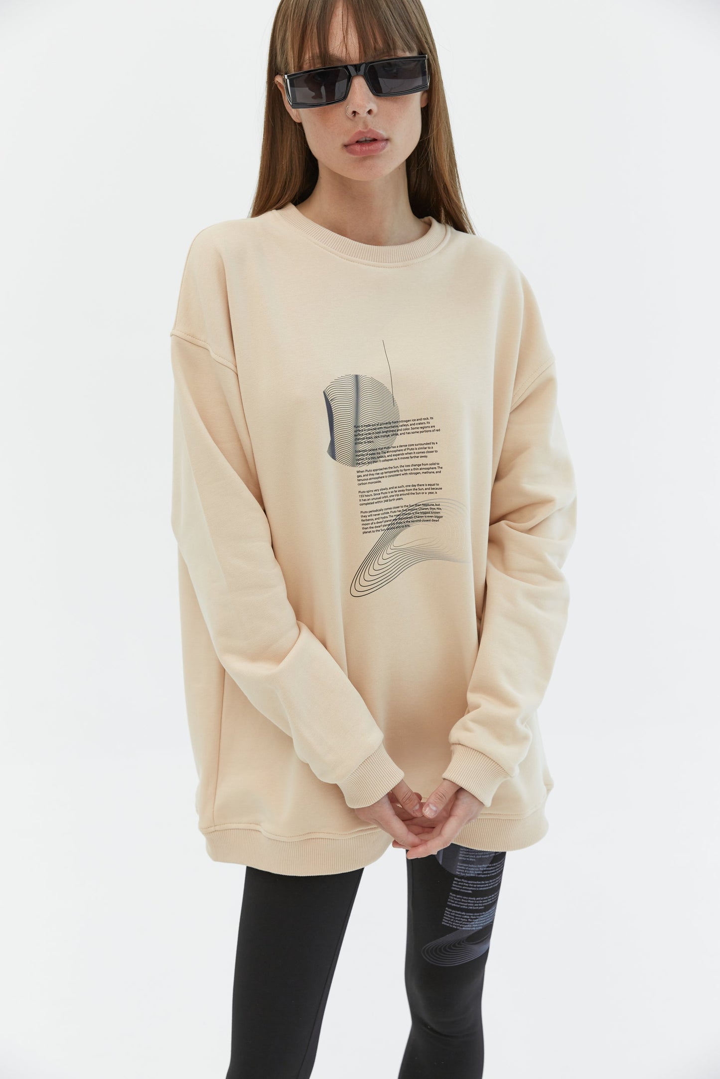 Sweatshirt Pluto Beige