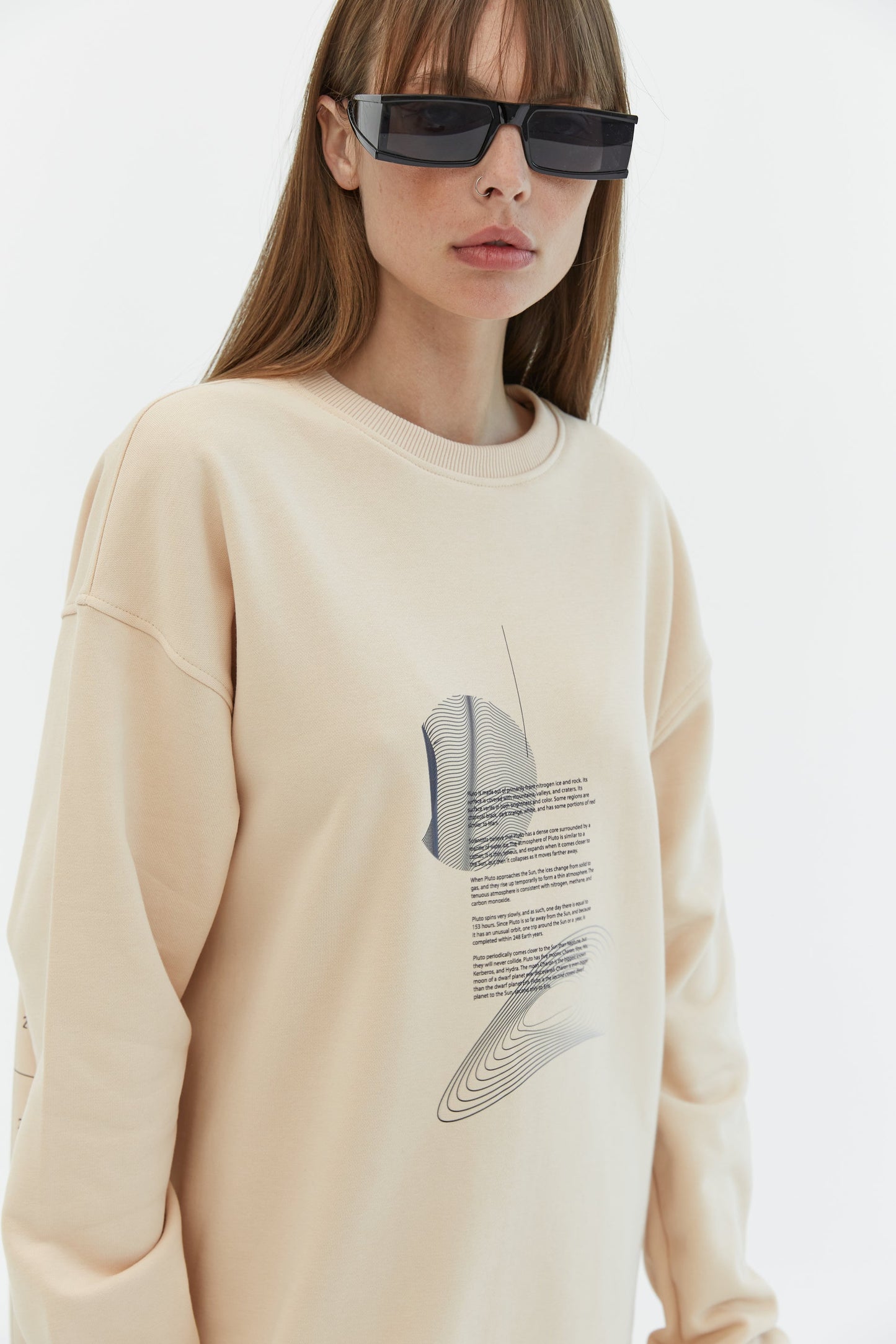 Sweatshirt Pluto Beige
