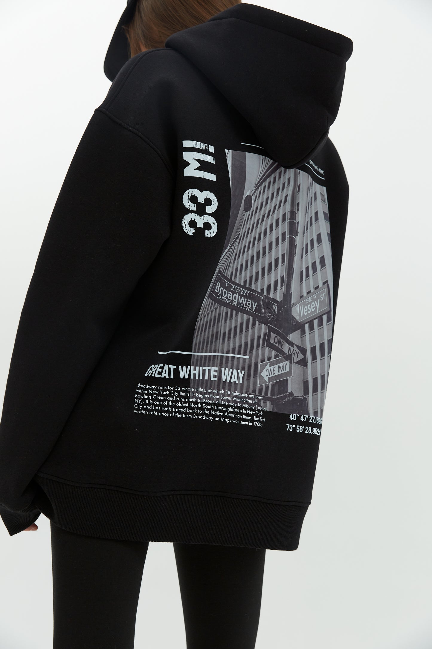 Hoodie Broadway Black