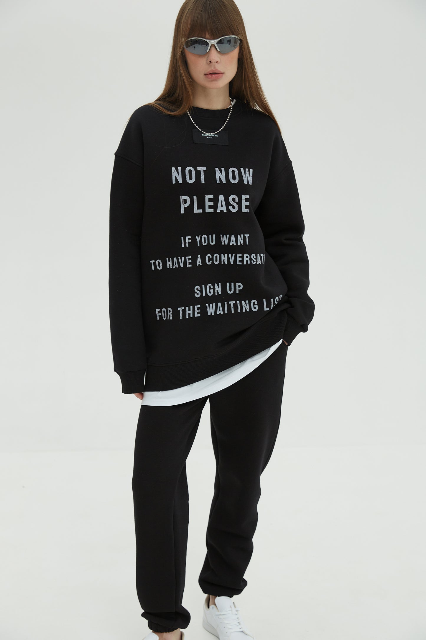 Sweatshirt No Comments Black