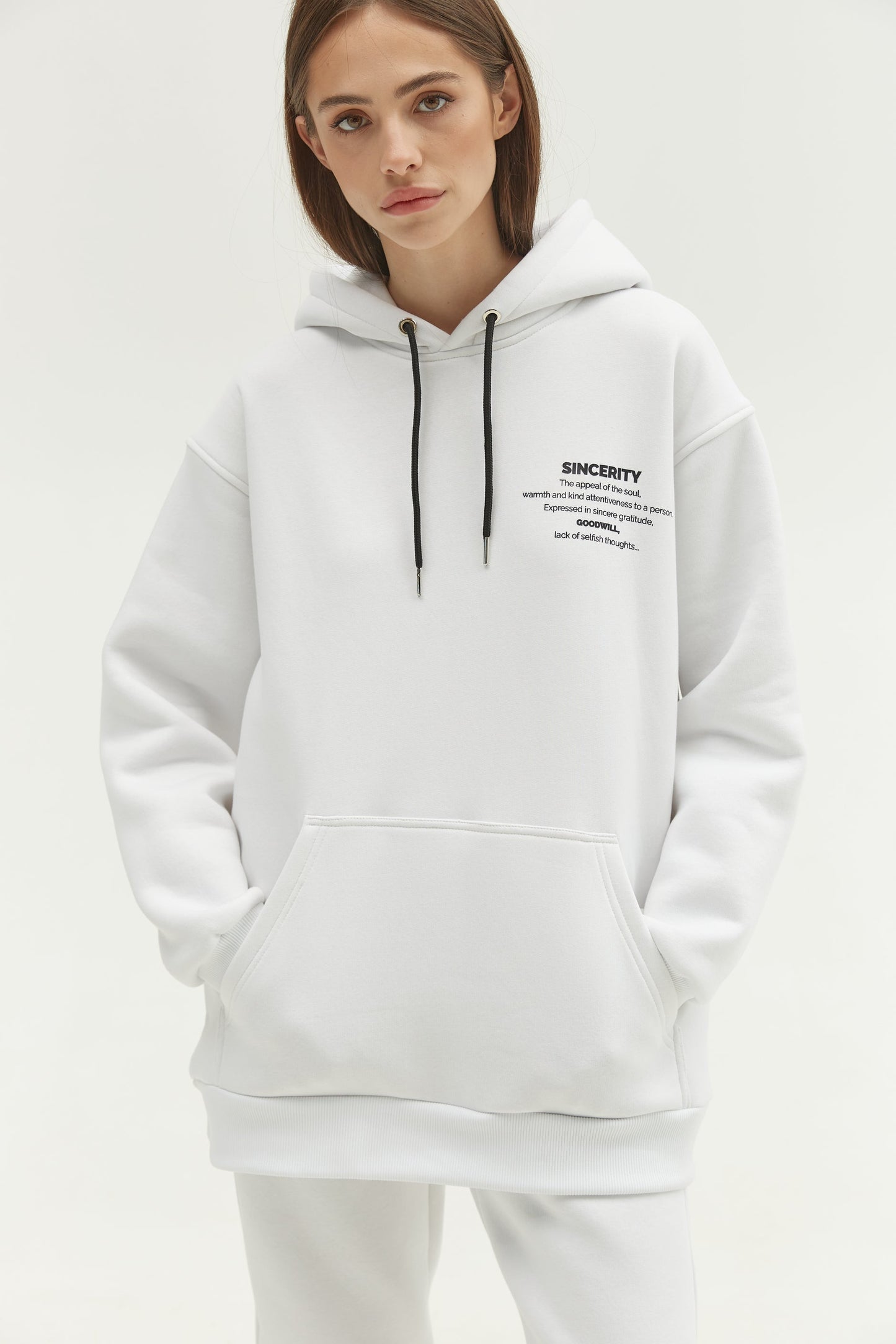 Hoodie Budda White
