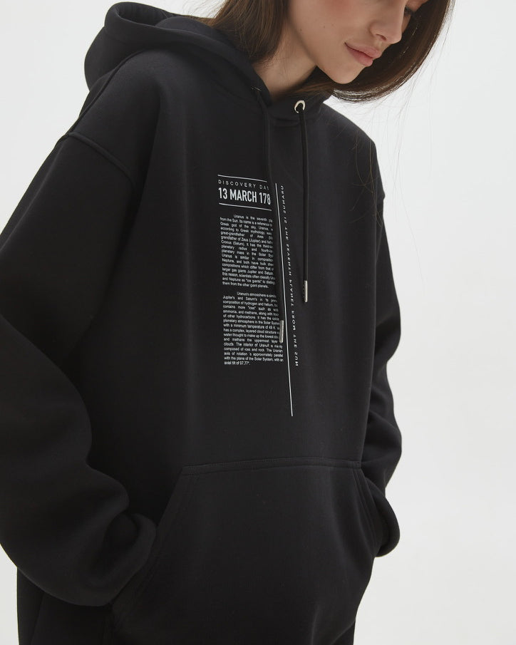 Hoodie Uranus Black