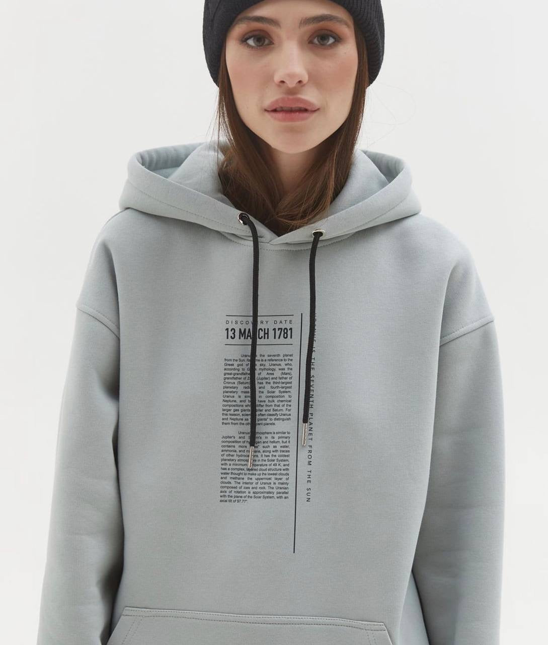 Hoodie Uranus Gray-olive