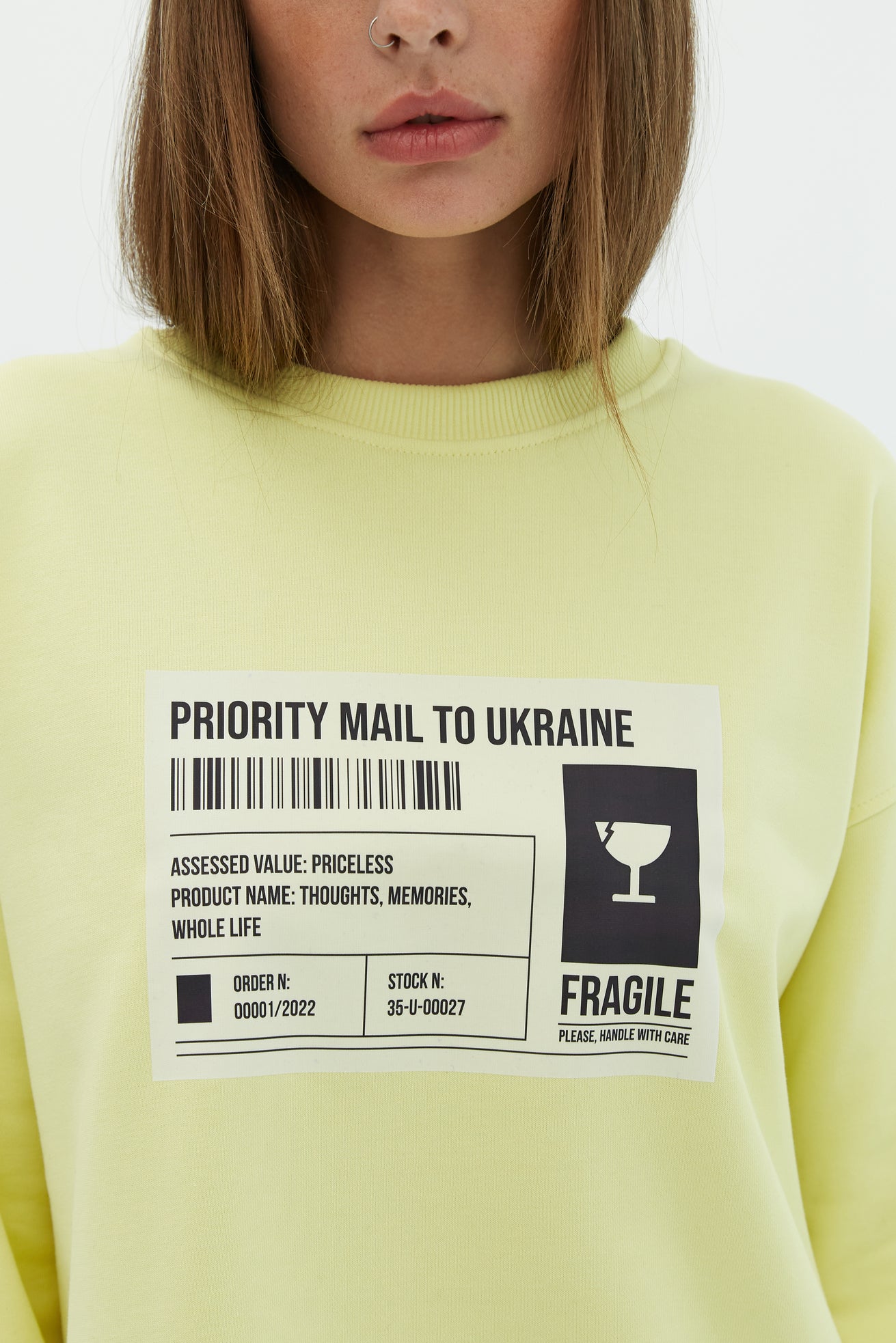 Sweatshirt Mail To Ukraine Lemon