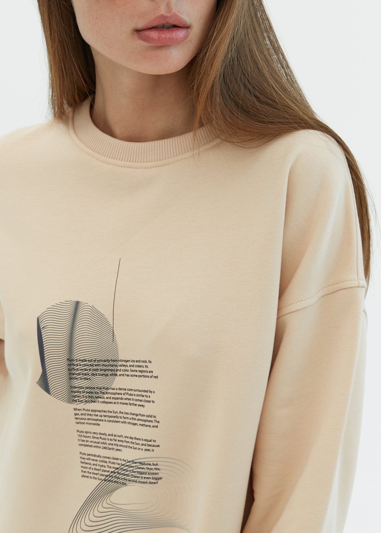Sweatshirt Pluto Beige