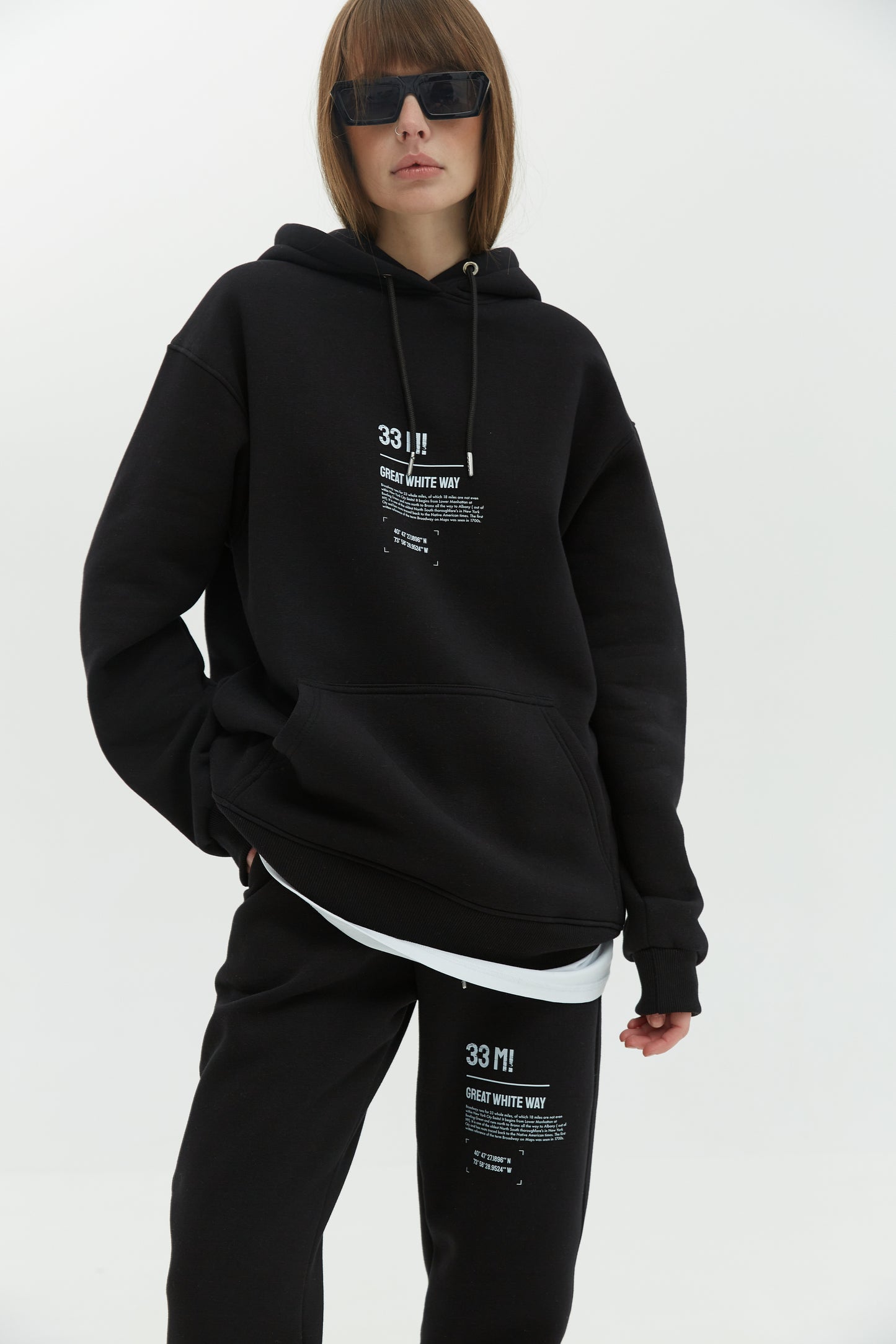 Hoodie Broadway Black