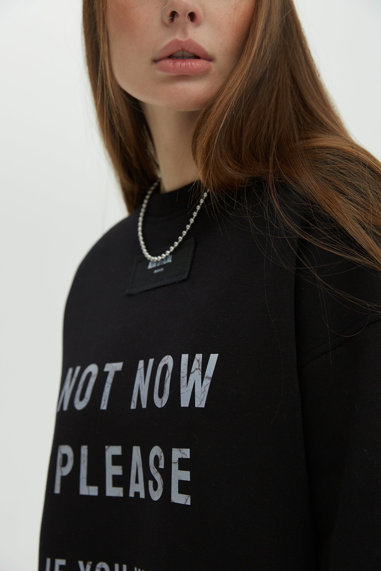 Sweatshirt No Comments Black