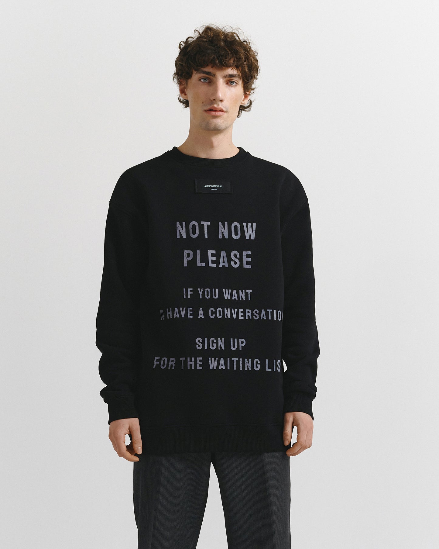 Sweatshirt No Comments Black