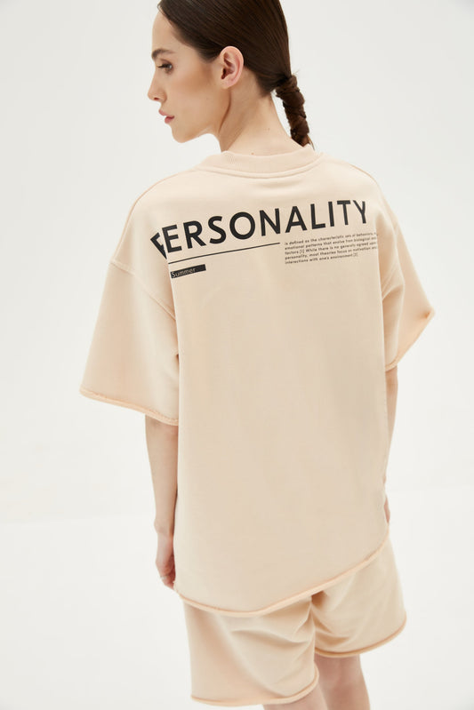 T-Shirt Personality Beige